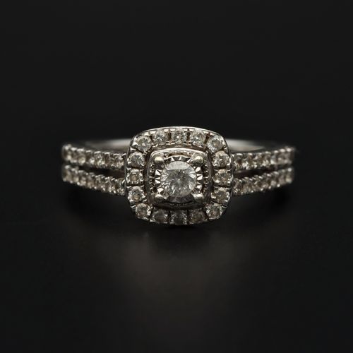 White Gold 0.50ct Diamond Ring image-2