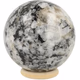 Witte maansteen bol 75mm - 360° presentation