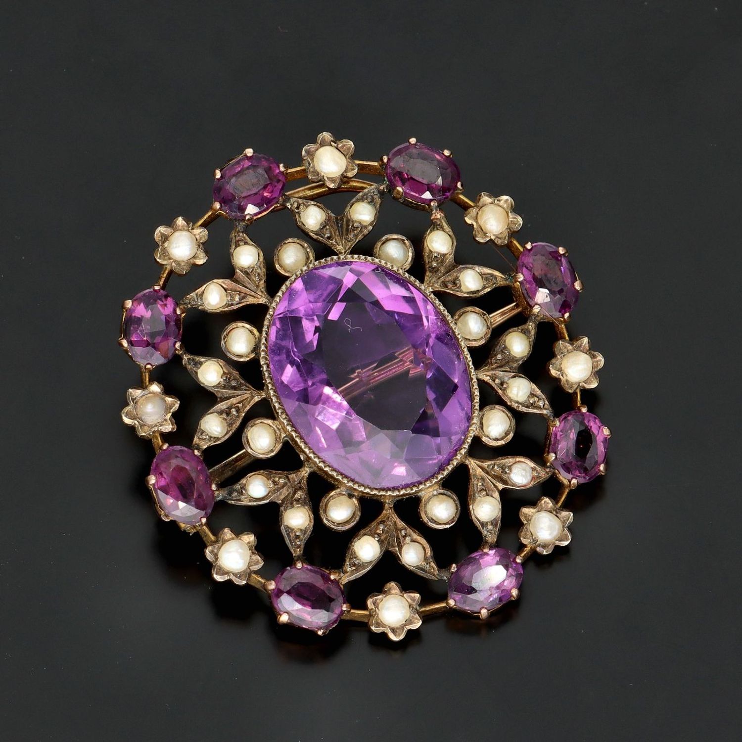 Victorian on sale amethyst brooch