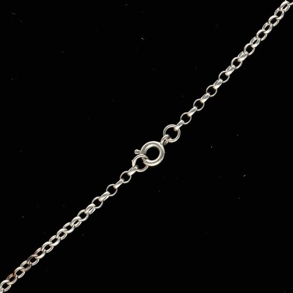 Silver Mabé Pearl and Ruby Pendant