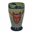 Rare Kosta Boda Glass Face Vase