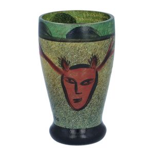 Rare Kosta Boda Glass Face Vase