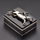 Silver and Black Onyx Trinket Box