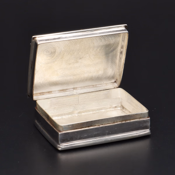 Silver and Black Onyx Trinket Box