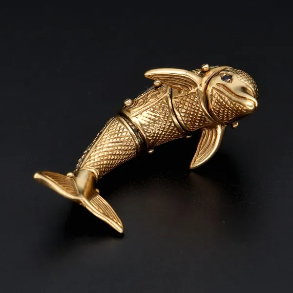 9ct Gold Dolphin Pendant