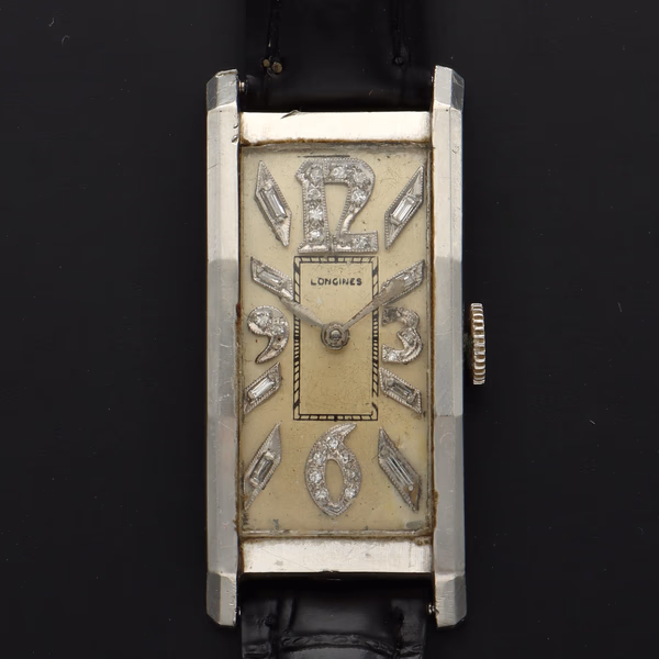 Vintage Longines Platinum Diamond Watch