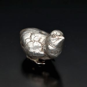 Victorian Silver Chick Muffineer