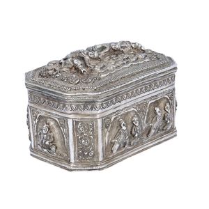 Early 20th Century Burmese Silver Betel Box