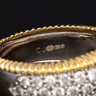 18ct White and Yellow Gold Diamond Ring