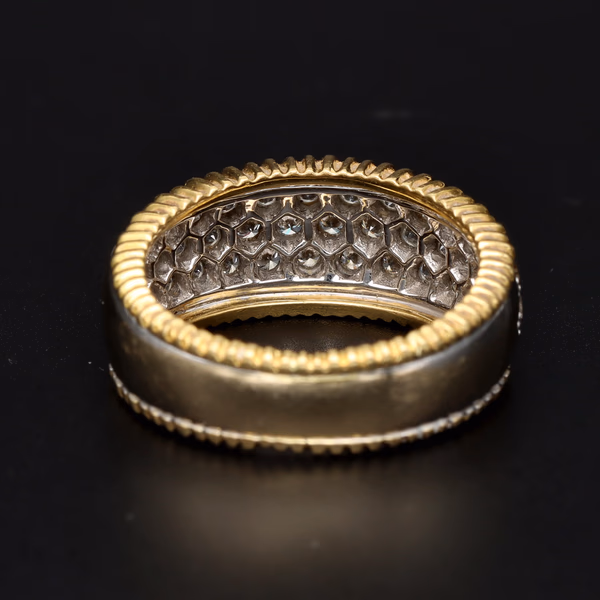 18ct White and Yellow Gold Diamond Ring