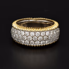 18ct White and Yellow Gold Diamond Ring