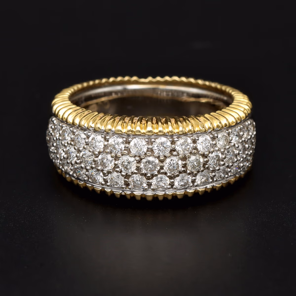 18ct White and Yellow Gold Diamond Ring