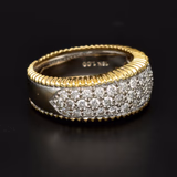 18ct White and Yellow Gold Diamond Ring