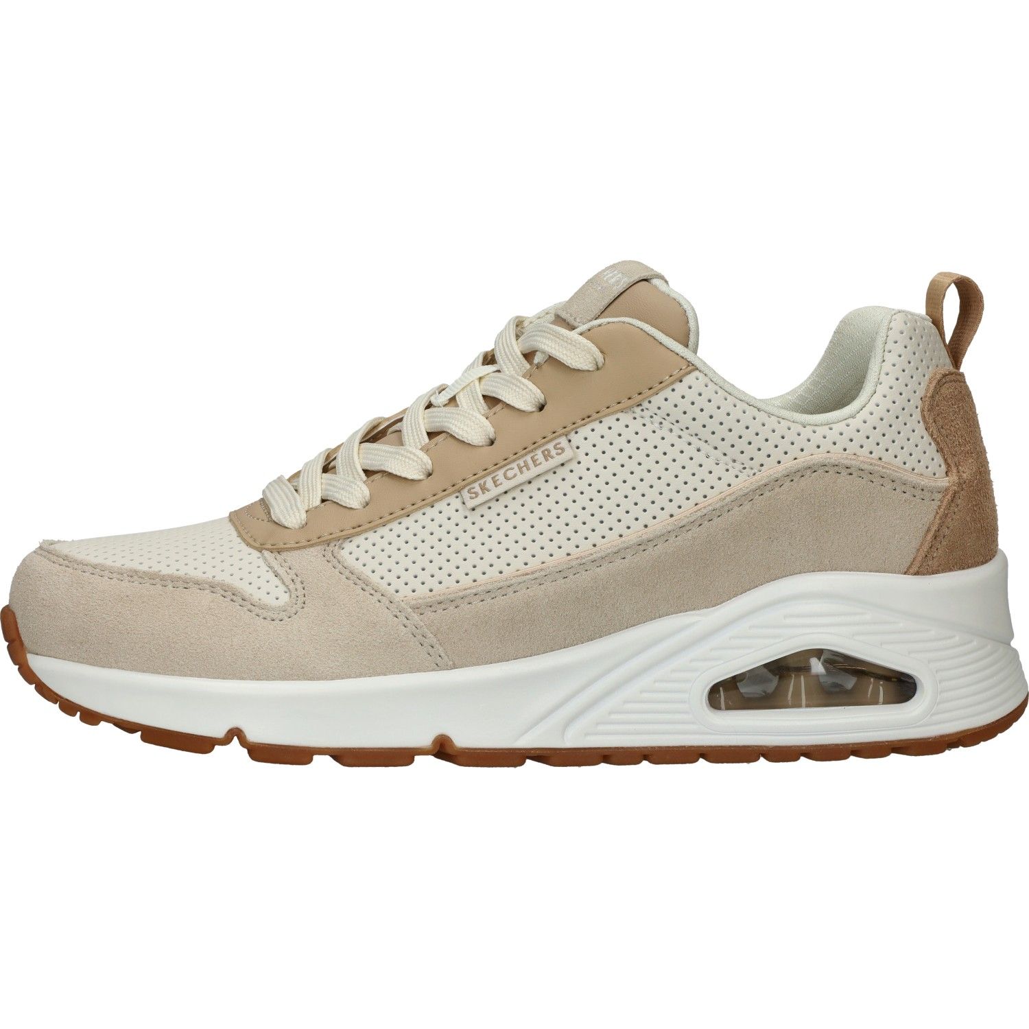 "Skechers Uno - Two Much Fun Dames Sneakers - Taupe;Zand - Maat 42"