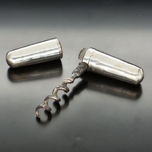 Edwardian Silver Folding Pocket Corkscrew image-2