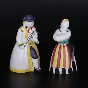 Pair of Gustavsberg Figural Candleholders