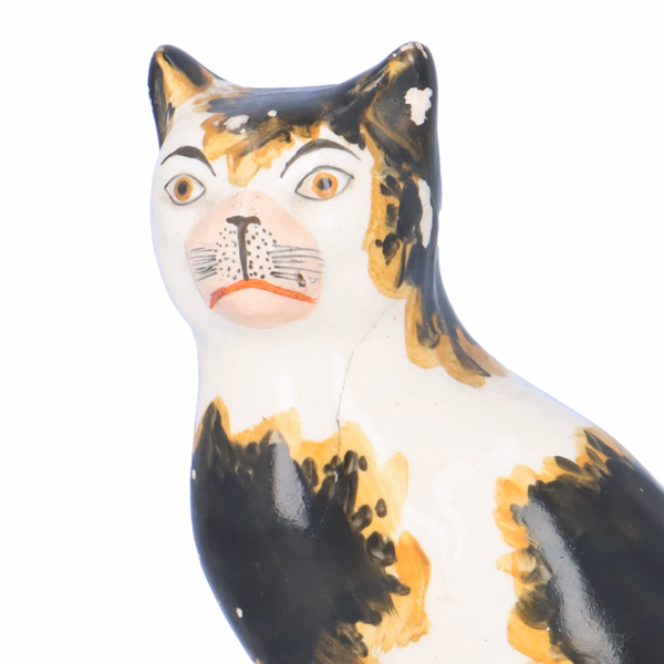 19th Century Staffordshire Figure of a Cat