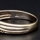 Gold Diamond Chevron Ring
