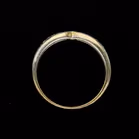 Gold Diamond Chevron Ring