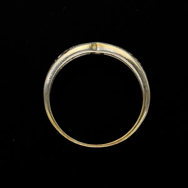 Gold Diamond Chevron Ring