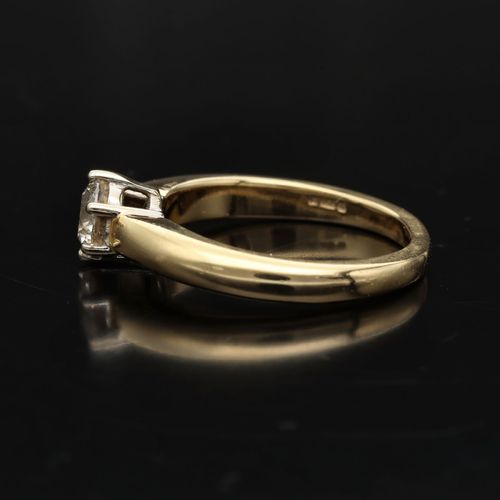 18ct Gold Diamond Solitaire Ring image-5