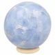 Blauwe calciet bol 77mm - 360° presentation