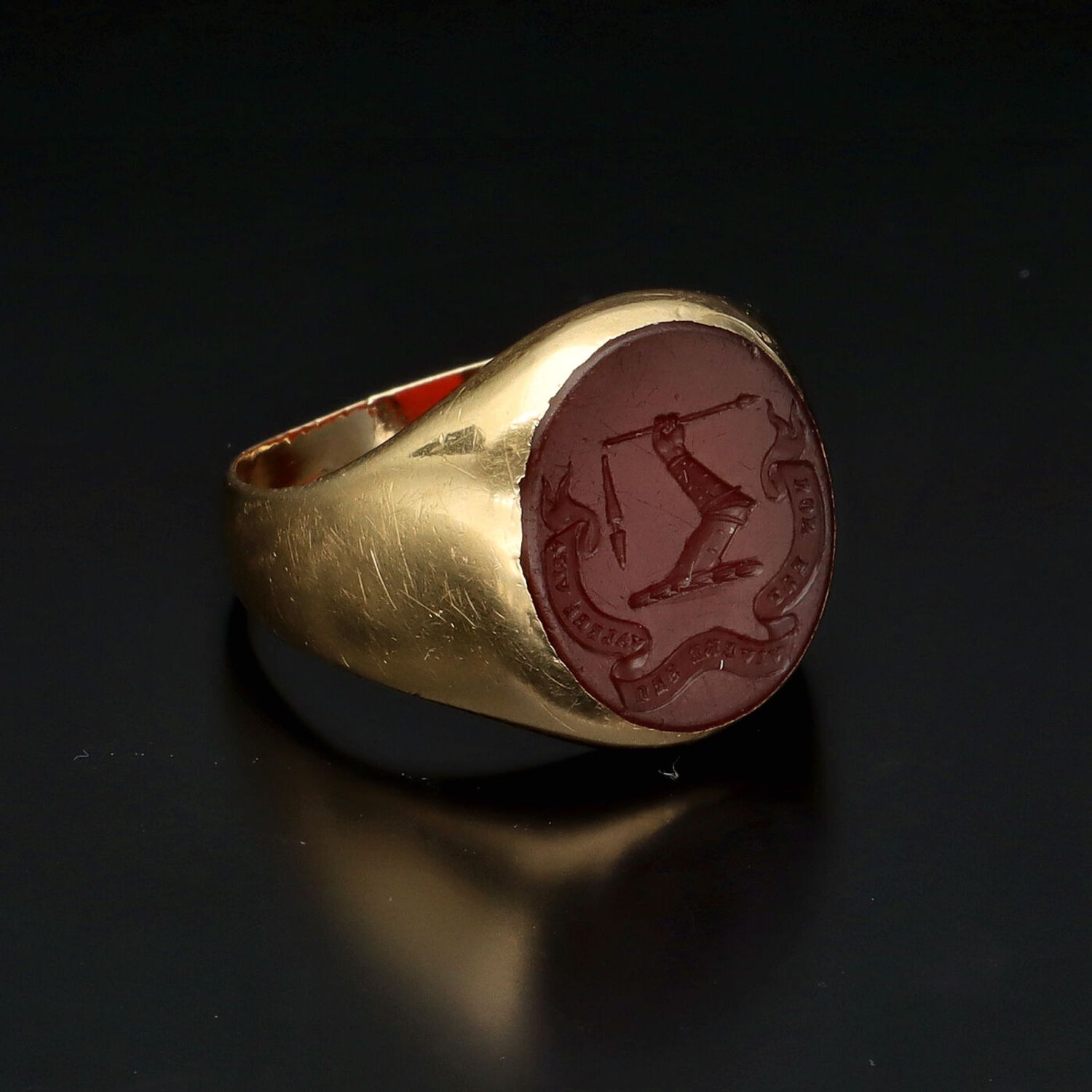 Gold sale seal ring