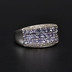 Gold Tanzanite Diamond Ring