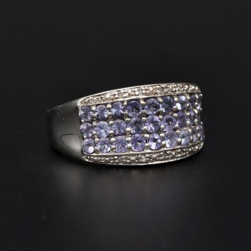 Gold Tanzanite Diamond Ring image-1