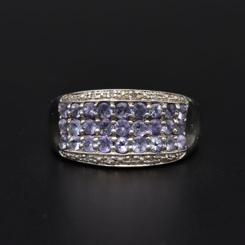 Gold Tanzanite Diamond Ring image-2