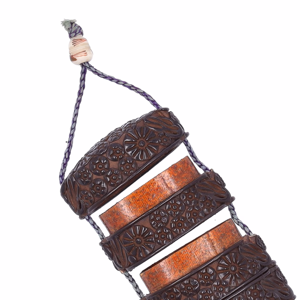 Carved Wooden Japanese Inro