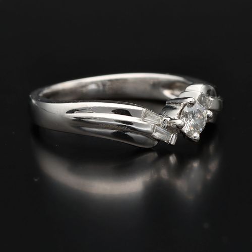 18ct White Gold and Diamond Ring by Damas image-1
