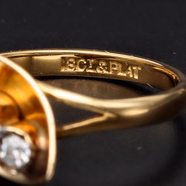 14ct and 18ct Gold Ruby and Diamond Ring