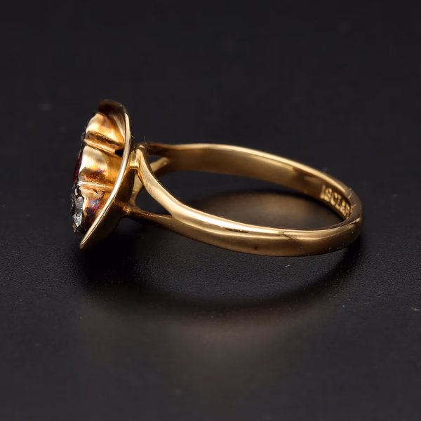 14ct and 18ct Gold Ruby and Diamond Ring
