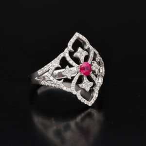 18ct Gold Diamond and Ruby Ring