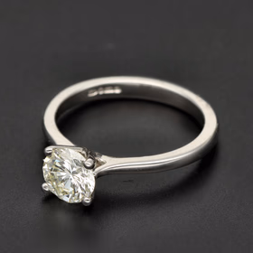 Platinum Diamond Solitaire Ring