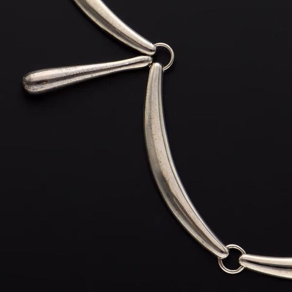 Sterling Silver Wave Necklace