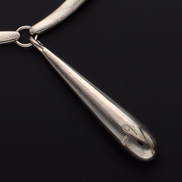 Sterling Silver Wave Necklace
