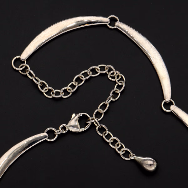 Sterling Silver Wave Necklace