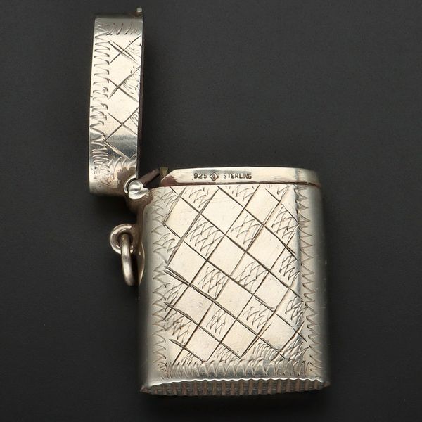Sterling Silver Cunard Line Vesta Case