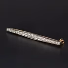 18ct White Gold & Diamond Brooch