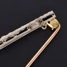 18ct White Gold & Diamond Brooch