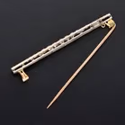 18ct White Gold & Diamond Brooch