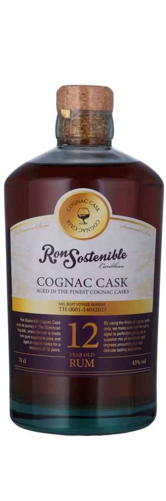 RON SOSTENIBLE 12YO Cognac Cask 43% A Clean Spirit
