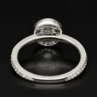 18ct Gold Diamond Halo Engagement Ring