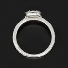 18ct Gold Diamond Halo Engagement Ring