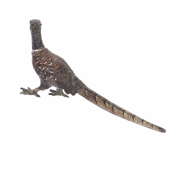 Antique Cold Painted Bronze Pheasant