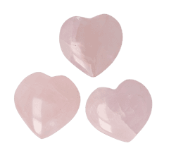 Edelstenen harten Rozenkwarts kopen | Edelstenen Webwinkel - Webshop Danielle Forrer