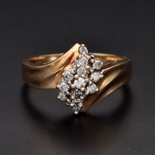9ct Gold Diamond Ring