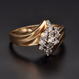 9ct Gold Diamond Ring